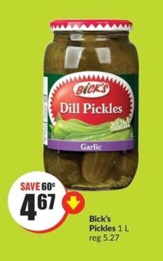 FreshCo Bick's Pickles 1 L offer
