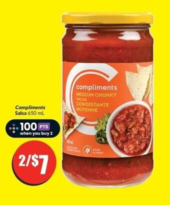 FreshCo Compliments Salsa 650 mL offer