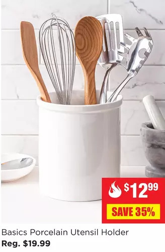 Kitchen Stuff Plus Basics porcelain utensil holder offer
