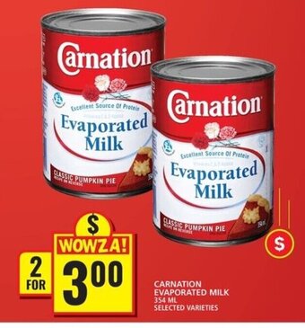 Food Basics CARNATION EVAPORATED MILK 354 ML offer