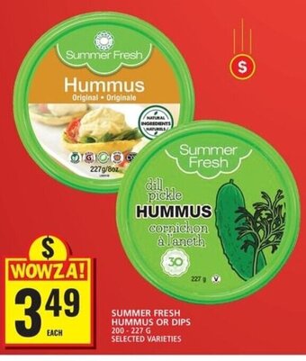 Food Basics SUMMER FRESH HUMMUS OR DIPS offer