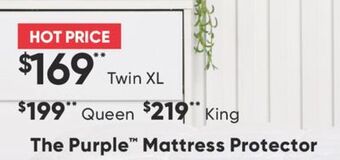 Sleep Country The purple™ mattress protector offer