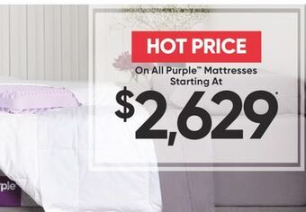 Sleep Country All purple mattresses offer