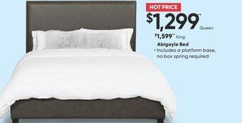 Sleep Country Abigayle bed offer