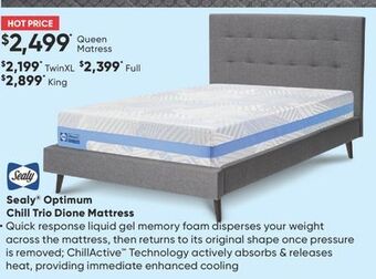 Sleep Country Sealy® optimum chill trio dione mattress offer
