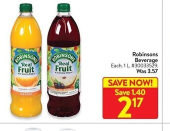 Walmart Robinsons Beverage 1L offer