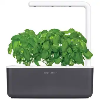 Best Buy Click and grow smart indoor garden (sgs8us) - with basil seed capsule refill - 3 pack - dark grey offer
