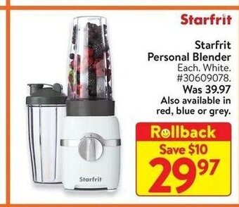 Walmart Starfrit Personal Blender offer