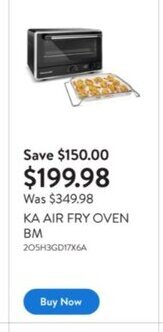 Walmart KA AIR FRY OVEN BM offer