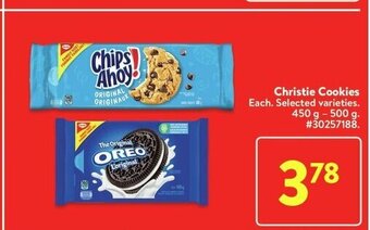 Walmart Christie Cookies Each. Selected varieties. 450 g - 500 g. #30257188. offer