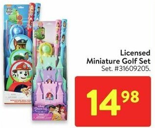 Walmart Licensed Miniature Golf Set offer