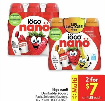 Walmart Drinkable Yogurt offer