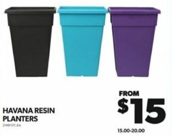 Real Canadian Superstore HAVANA RESIN PLANTERS offer