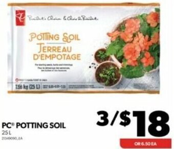 Real Canadian Superstore PC Potting Soil 25L offer