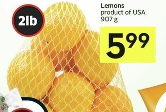 IGA Lemons 907 g offer
