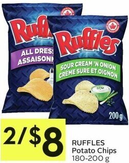IGA RUFFLES Potato Chips 180-200 g offer