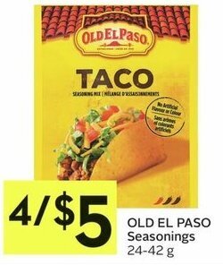 IGA OLD EL PASO Seasonings 24-42 g offer