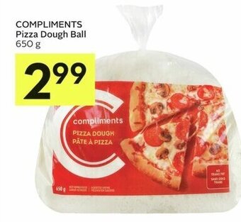 IGA COMPLIMENTS Pizza Dough Ball 650g offer