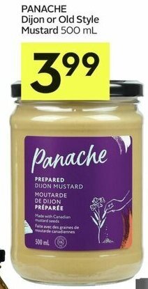 IGA Panache Dijon or Old Style Mustard 500 mL offer