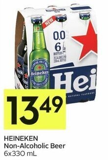 IGA HEINEKEN Non-Alcoholic Beer 6x330 mL offer