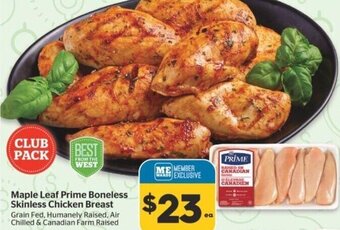 Calgary Co-op Maple Leaf Prime Boneless Skinless Chicken Breast offer