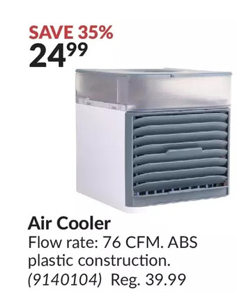 Princess Auto Air cooler offer