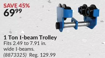 Princess Auto 1 ton i-beam trolley offer