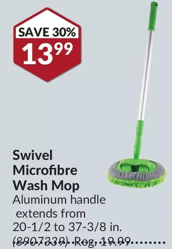 Princess Auto Swivel microfibre wash mop offer
