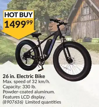 Princess Auto 26 in. electric bike offer