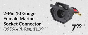Princess Auto 2-pin 10 gauge female marine socket connector offer