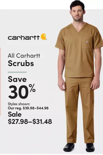 Mark's Carhartt scrubs offer