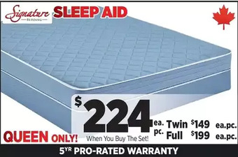 Surplus Furniture Sleep aid twin mattress set offer