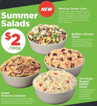 Calgary Co-op Summer Salads offer