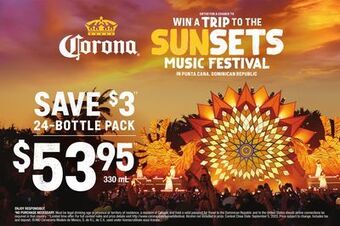 The Beer Store Corona 24-bottle pack offer