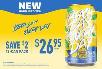 The Beer Store Beach day every day 12-can pack offer