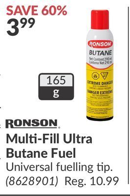 Princess Auto Multi-fill ultra butane fuel offer