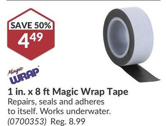 Princess Auto 1 in. x 8 ft magic wrap tape offer