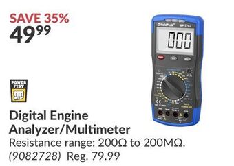 Princess Auto Digital engine analyzer/multimeter offer