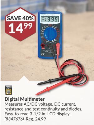 Princess Auto Digital multimeter offer