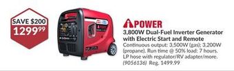 Princess Auto 3, 800w dual-fuel inverter generator offer