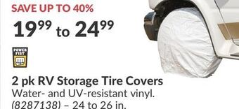 Princess Auto 2 pk rv storage tire covers offer