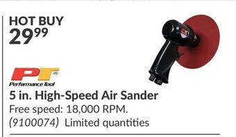 Princess Auto 5 in. high-speed air sander offer