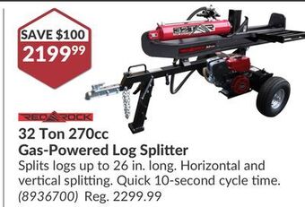 Princess Auto 32 ton 270cc gas-powered log splitter offer