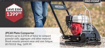 Princess Auto Jpc60 plate compactor offer