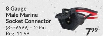 Princess Auto 8 gauge male marine socket connector offer