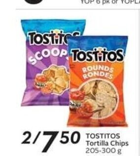 Sobeys TOSTITOS Tortilla Chips 205-300 g offer