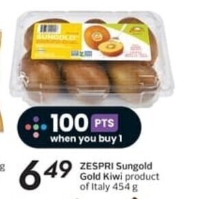 Sobeys ZESPRI Sungold Gold Kiwi 454 g offer