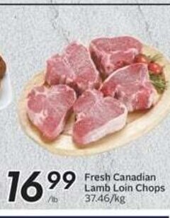 Sobeys Fresh Canadian Lamb Loin Chops offer