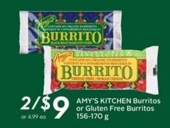 Sobeys AMY'S KITCHEN Burritos offer
