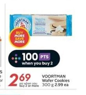 Sobeys VOORTMAN Wafer Cookies 300 g offer